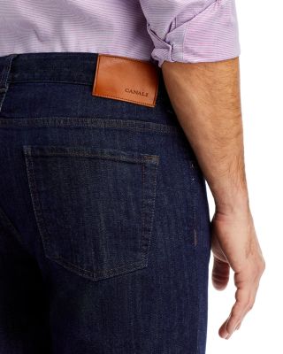 Stretch Denim Straight Fit Jeans