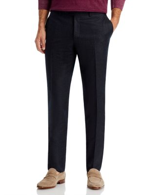 Canali - Capri Wool Flannel Slim Fit Trousers