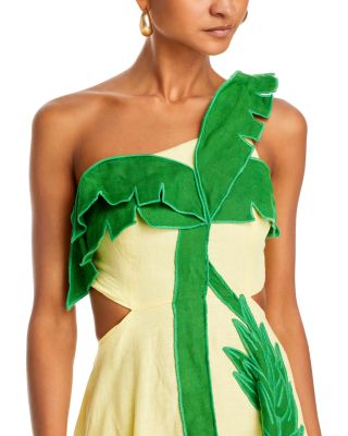 FARM Rio Palm Tree Cutout Midi Dress | Bloomingdale's Women