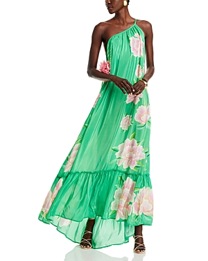 Shop Farm Rio Ruffled Hem Maxi Dress In Floral