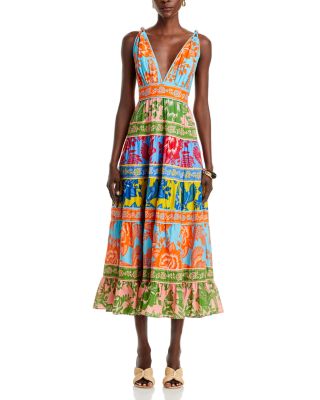 chinese dress ladies Farm Rio Belle Garden Lenzing Ecovero Viscose Maxi Dress main image 0