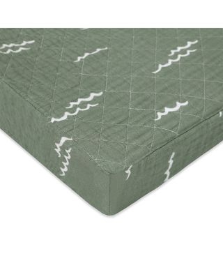Quilted Changing Pad Cover in GOTS Certified Organic Muslin Cotton