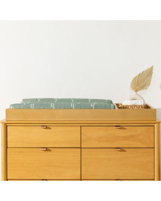 Quilted Changing Pad Cover in GOTS Certified Organic Muslin Cotton