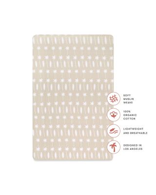 Mini Crib Sheet in GOTS Certified Organic Muslin Cotton
