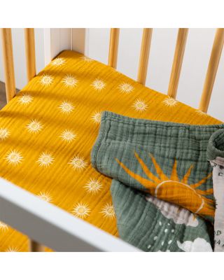 Mini Crib Sheet in GOTS Certified Organic Muslin Cotton