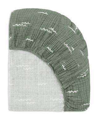 Crib Sheet in GOTS Certified Organic Muslin Cotton