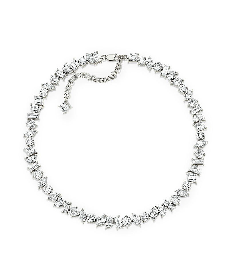 Vrai Lab Grown Diamond Mixed Shaped Illuminate Choker Necklace In 14k White Gold, 35.75 Ct. T. W. In K White Gold