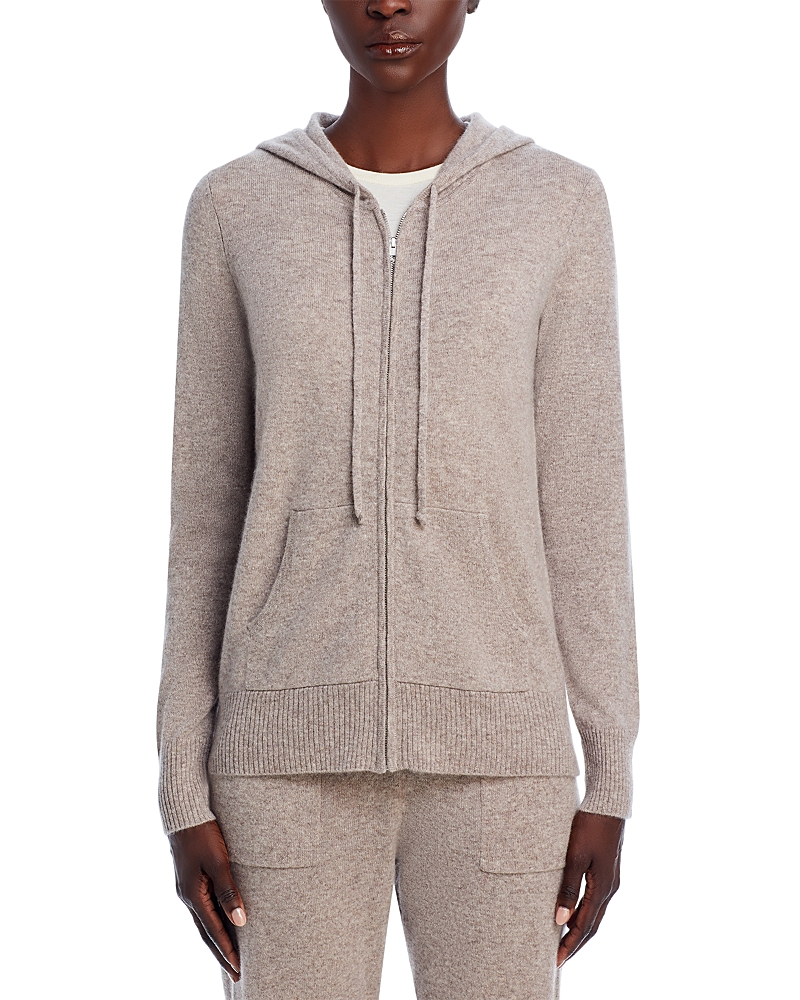 C By Bloomingdale's Cashmere Zip Hoodie - Exclusive In Sesame