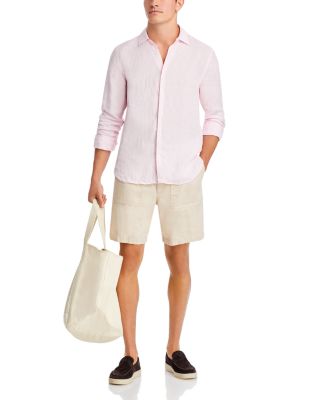 Giles Linen Classic Fit Button Down Shirt