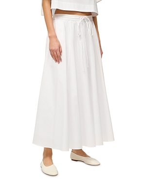 Shop Staud Eden Maxi Skirt In White