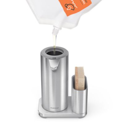 14oz Sensor Pump, Touch-free Hand Soap Dispenser with Sponge Caddy