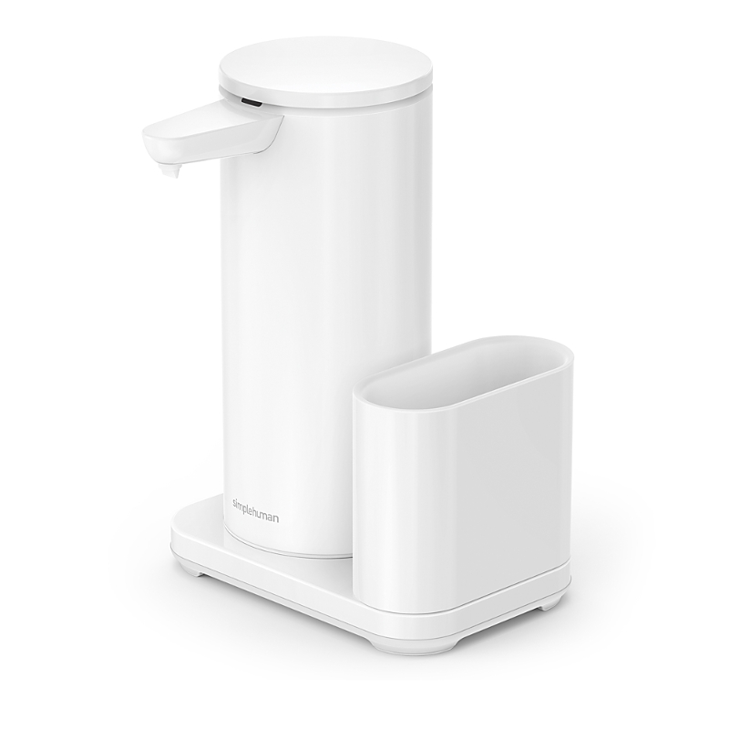 Simplehuman 14 Oz. Liquid Sensor Pump With Caddy In White