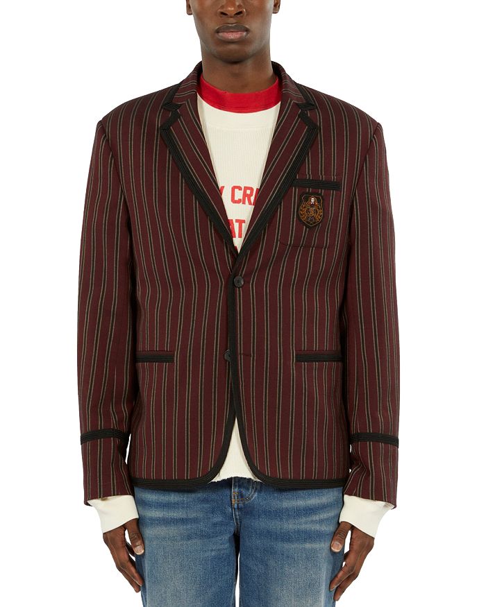 The Kooples Striped Two Button Jacket Bloomingdale s