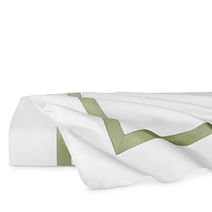 Sferra Estate Woven Cotton Flat Sheet, King In White/willow