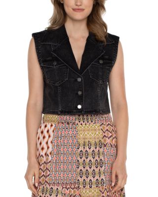 Liverpool Los Angeles - Notch Collar Crop Vest