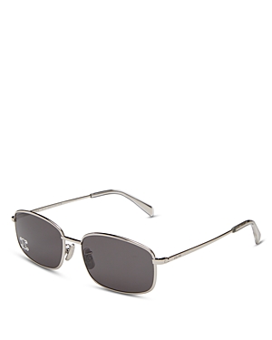 Shop Celine Square Sunglasses, 60mm In Silver/gray Solid