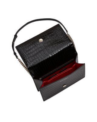 Embellished Leather Shoulder Bag