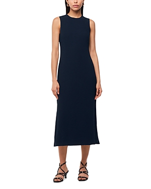 Whistles Womens Navy Nora Textured Woven Midi Dress In Blue | ModeSens Whistles Womens Navy Nora Textured Woven Midi Dress In Blue | ModeSens
