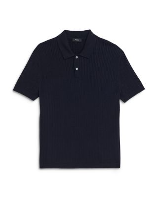 Short Sleeve Cable Polo in Breach 