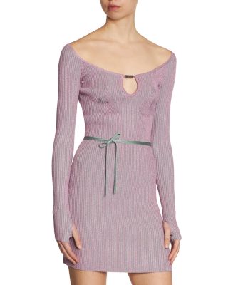 Versace Jeans Couture - Rib Knit Shimmer Dress