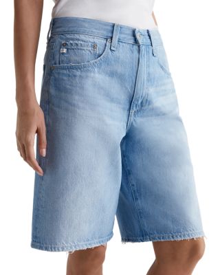 Faded Denim Bermuda Shorts