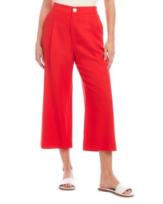 Karen Kane Cropped Pleated Pants