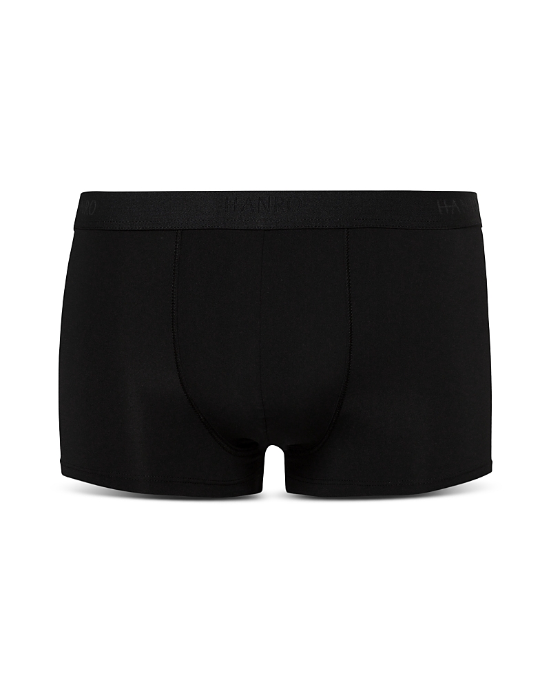 Hanro Natural Function Stretch-jersey Boxer Briefs In Black