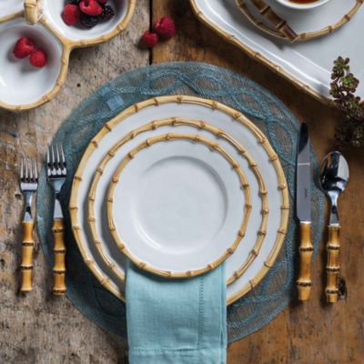 Bamboo 16 Piece Dinnerware Set, Service for 4
