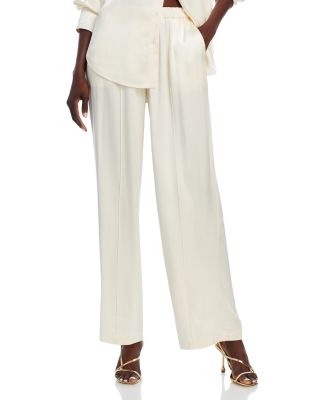 WAYF - Fynn Satin Wide Leg Pants