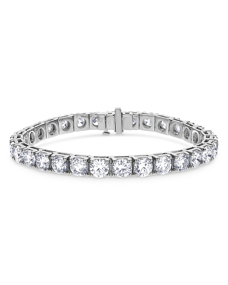 Bloomingdale's Certified Lab Grown Diamond Tennis Bracelet In 18k White Gold, 20 Ct. T. W.