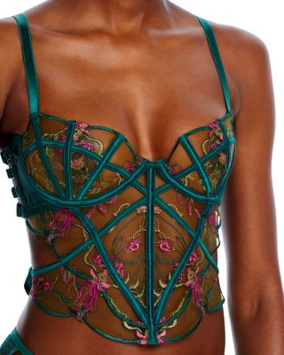 Thistle and Spire Venus Embroidered Underwire Bustier | Bloomingdale's