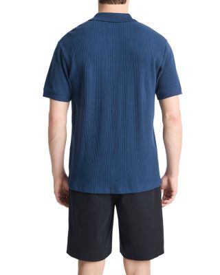 Variegated Texture Polo Shirt