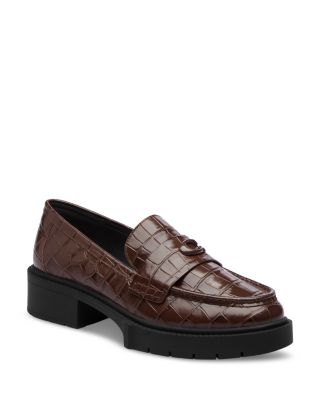 COACH - Women's Leah Embellished Loafer Flats