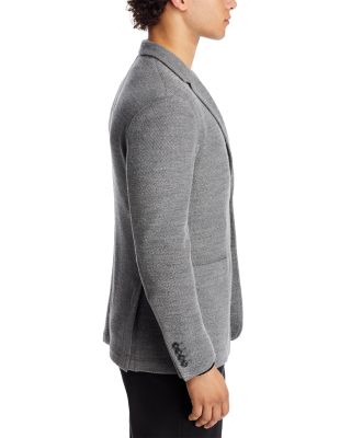 Textured Jersey Knit Casual Sport Coat