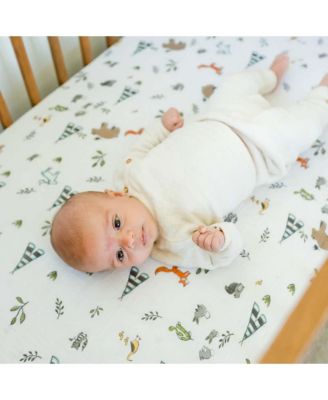 Unisex Cotton Muslin Crib Sheet - Baby