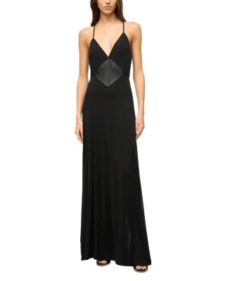 STAUD - Fleur Mesh Inset Gown