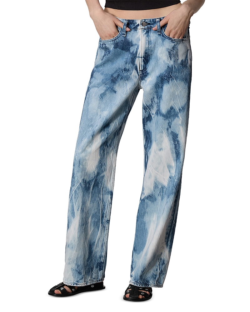 Rag & Bone Logan Mid Rise Wide Leg Jeans In Indigo Water Color In Indigo Water Color