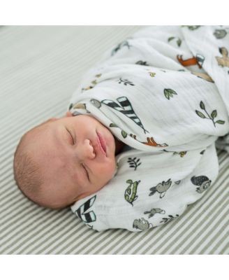 Unisex Cotton Muslin Swaddle 3 Pack - Baby