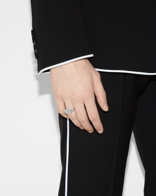 Sterling Silver Trademark Oval Ring