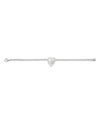 Sterling Silver Trademark Heart Charm Bracelet