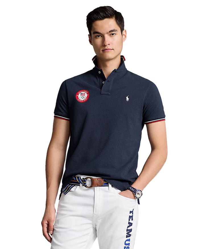 Polo Ralph Lauren Team USA Custom Slim Fit Polo Shirt | Bloomingdale's
