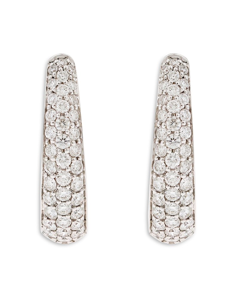 Alberto Milani 18k White Gold Via Fiori Chiari Diamond Earrings In White