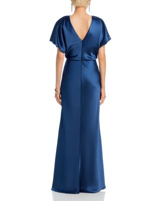 Fluid Satin Relaxed Drape Gown