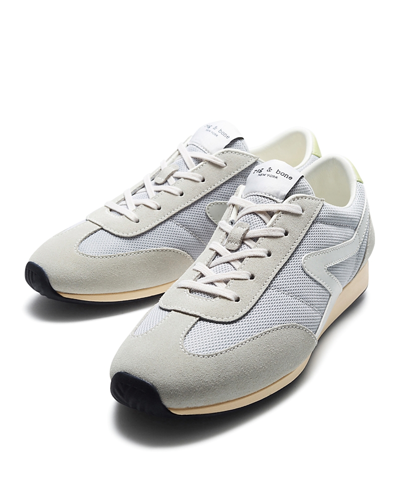 Rag & Bone Women's Retro Runner Slim Sneakers In Cloud Grey