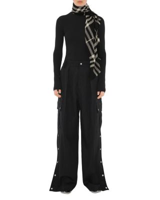 Giant Check Wool Scarf