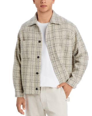 FRAME - Wool & Nylon Flannel Plaid Shirt Jacket