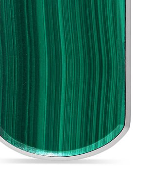 Men's Chevron Tag in Sterling Silver, 21mm