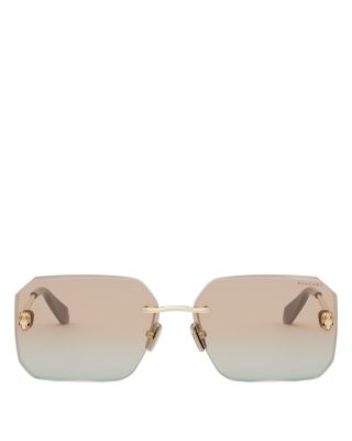 Serpenti Rectangular Sunglasses, 62mm