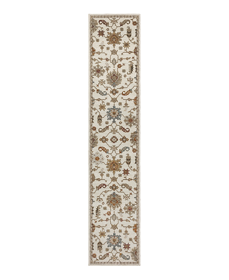 Oriental Weavers Andorra 2419b Runner Area Rug, 2'6 X 12' In Ivory