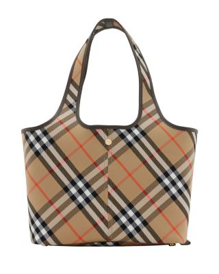 Burberry - Small Check Large Cotton Tote